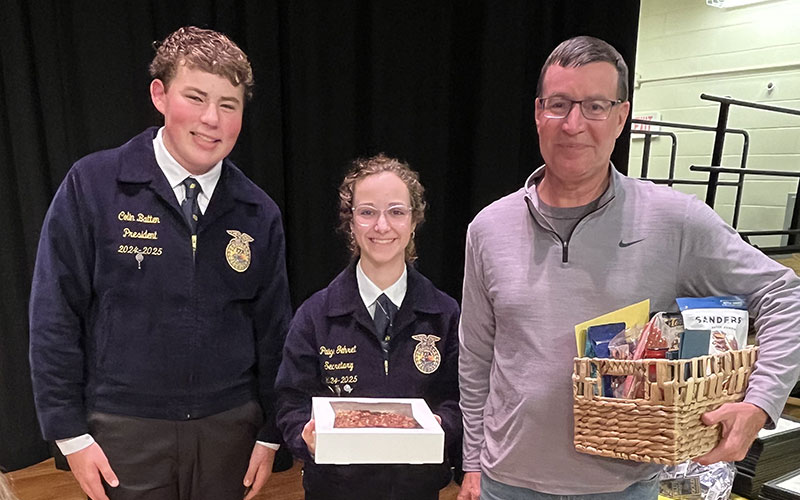 Versailles FFA conducts November FFA meeting, members receive Greenhand FFA Degree