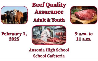 Register now for a Beef Quality Assurance Certification event to be held Feb. 1