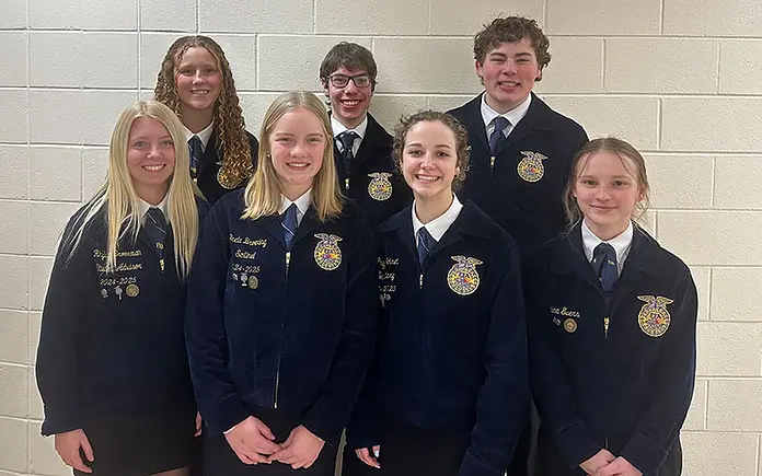 Versailles FFA competes in public speaking contest